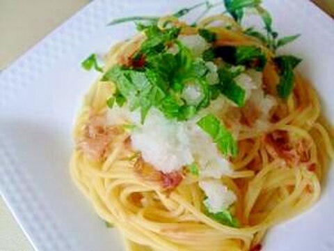 【麺つゆで簡単】和風おろしスパゲティー